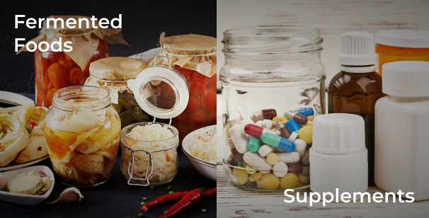 probiotics in food vs supplements