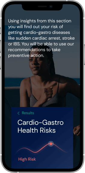 Cardio-gastro health risks report