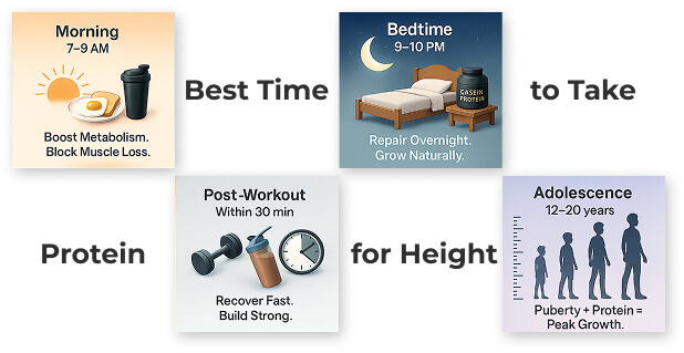 Best Time to Take Protein for Height