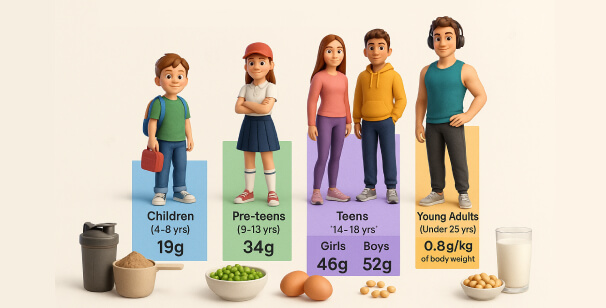 Daily Protein Intake by Age Group