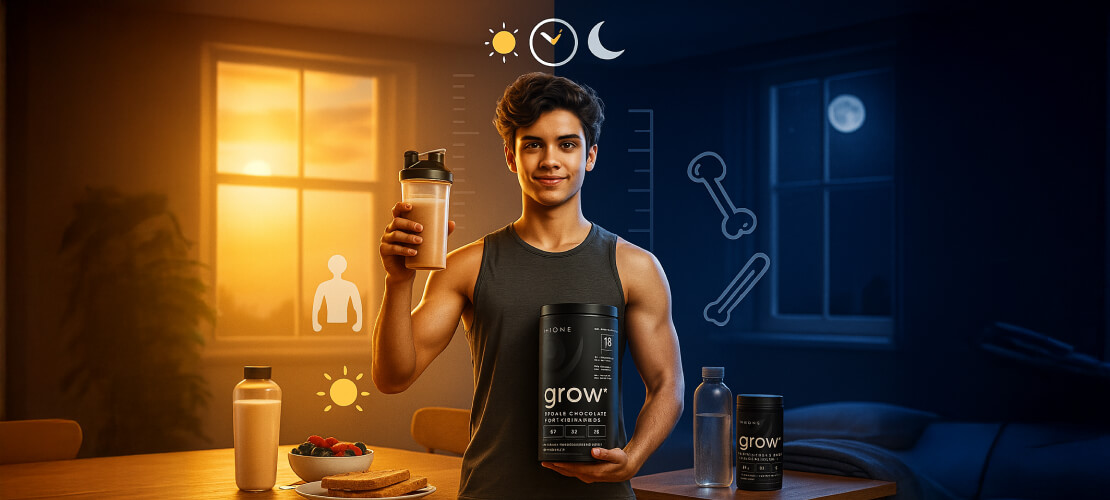 best time to take protein for height